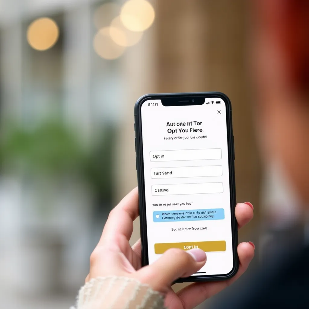 A sleek landing page with a clear call to action, a form with relevant fields, and a captivating image showcasing a valuable lead magnet, all on a computer screen with a hand hovering over the submit button.