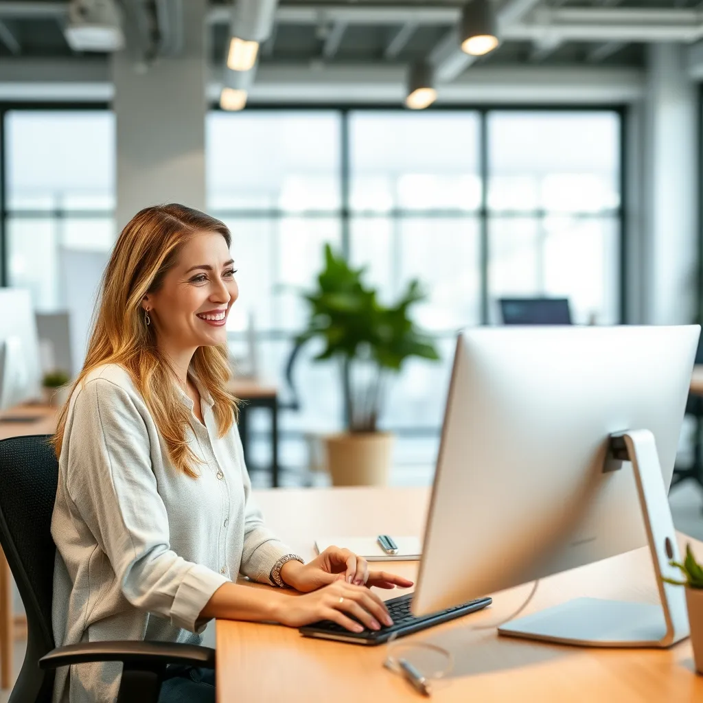 A photorealistic image of a diverse group of people using a website, with a focus on the ease of navigation and accessibility features like adjustable font sizes and color contrast. The website should have a positive and welcoming design that caters to all users.